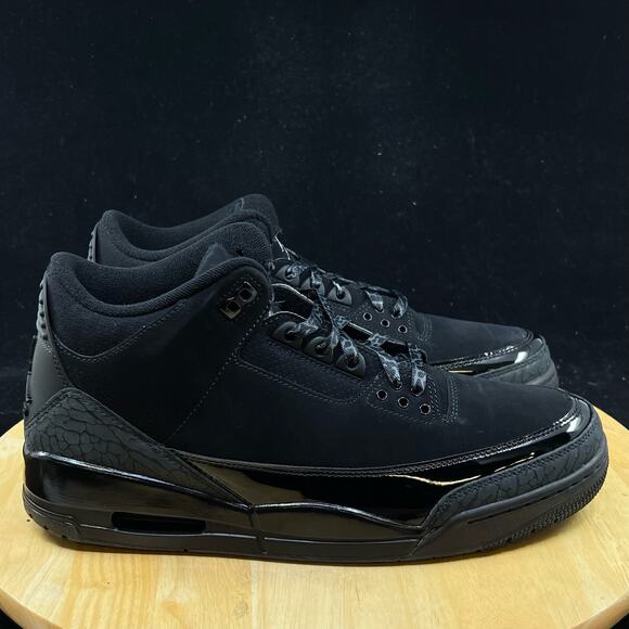 Nike Air Jordan 3 Retro Black Cat 2025 Size 11.5 Men’s CT8532-001 Sneaker - Picture 5 of 9